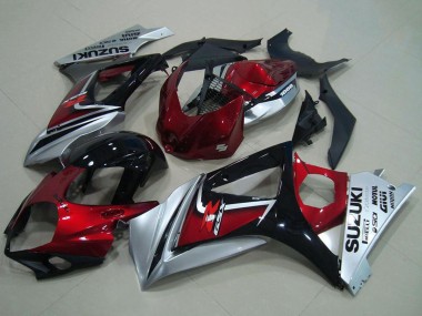 Purchase 2007-2008 Suzuki GSXR 1000 Motorcycle Fairing - Red Silver Glossy Black Canada