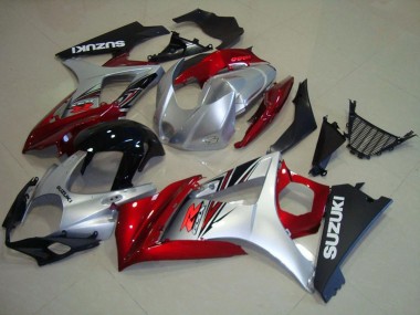 Purchase 2007-2008 Suzuki GSXR 1000 Motorcycle Fairings - Red Silver Glossy Black Canada
