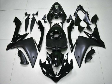 Purchase 2007-2008 Yamaha YZF R1 Motorcycle Fairings - Glossy Black Matte Black Canada