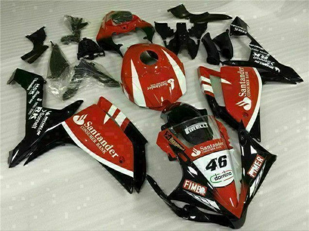2007-2008 Yamaha YZF R1 Motorcycle Fairings - Red White Black Fimer Santander 46 Canada