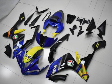 Purchase 2007-2008 Yamaha YZF R1 Motorcycle Fairings - Blue Yellow Black Shark Canada