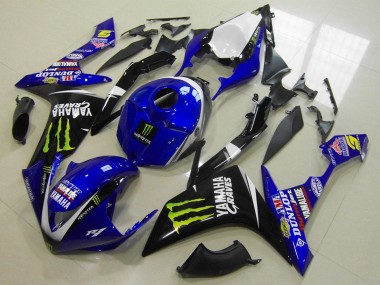 Purchase 2007-2008 Yamaha YZF R1 Motorcycle Fairings - White Blue Black Green Monster Canada