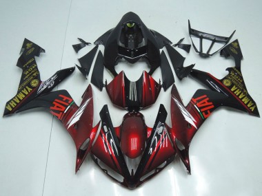 Purchase 2007-2008 Yamaha YZF R1 Motorcycle Fairings - Maroon Red Black Fiat Canada