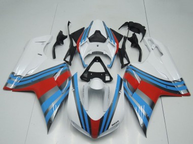 Purchase 2007-2014 Ducati 848 1098 1198 Motorcycle Fairings - White Blue Red Canada