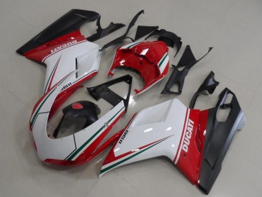 Purchase 2007-2014 Ducati 1198 Motorcycle Fairings - White Red Green Matte Black Canada