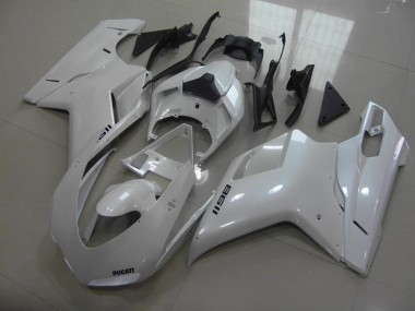 Purchase 2007-2014 Ducati 1198 Motorcycle Fairings - Glossy White Canada