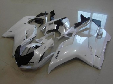 Purchase 2007-2014 Ducati 848 Motorcycle Fairings - Glossy White Canada