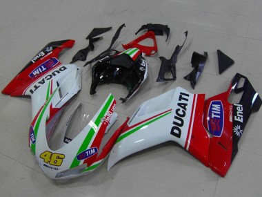 Purchase 2007-2014 Ducati 848 1098 1198 Motorcycle Fairings - White Red Green Glossy Black Yellow 46 Canada