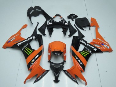 Purchase 2008-2010 Kawasaki ZX10R Motorcycle Fairings - Orange Black Green Monster Canada