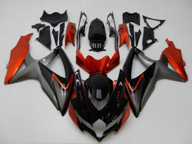 Purchase 2008-2010 Suzuki GSXR 600/750 Motorcycle Fairings - Orange Grey Glossy Black Canada