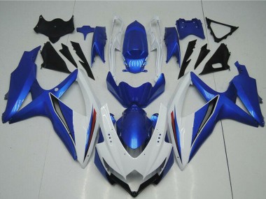 Purchase 2008-2010 Suzuki GSXR 600/750 Motorcycle Fairings - White Blue Canada