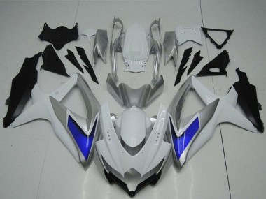 Purchase 2008-2010 Suzuki GSXR 600/750 Motorcycle Fairings - Silver White Blue Black Canada