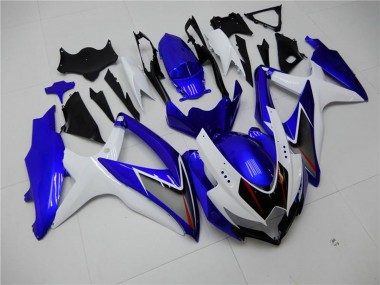 Purchase 2008-2010 Suzuki GSXR 600/750 Motorcycle Fairings - White Blue Black Red Line Canada