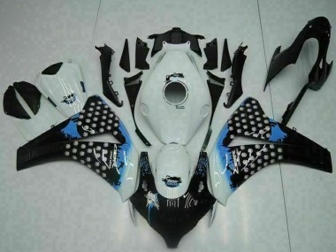 Purchase 2008-2011 Honda CBR1000RR Motorcycle Fairing - White Blue Glossy Black Canada
