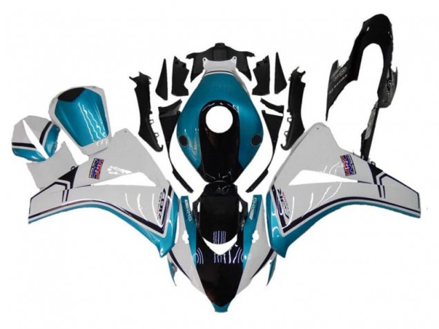 2008-2011 Honda CBR1000RR Motorcycle Fairings - White Blue Glossy Black Canada