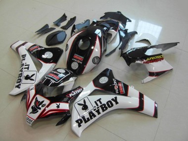 Purchase 2008-2011 Honda CBR1000RR Motorcycle Fairings - White Red Glossy Black Playboy Canada