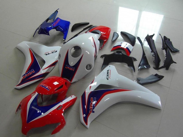 2008-2011 Honda CBR1000RR Motorcycle Fairing - White Red Blue HRC Canada