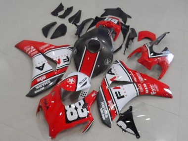 Purchase 2008-2011 Honda CBR1000RR Motorcycle Fairings - White Red Matte Black Dunlop Fiamm 88 Canada