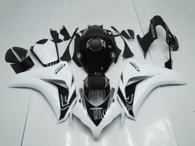 2008-2011 Honda CBR1000RR Motorcycle Fairings Kit - White Glossy Black Canada
