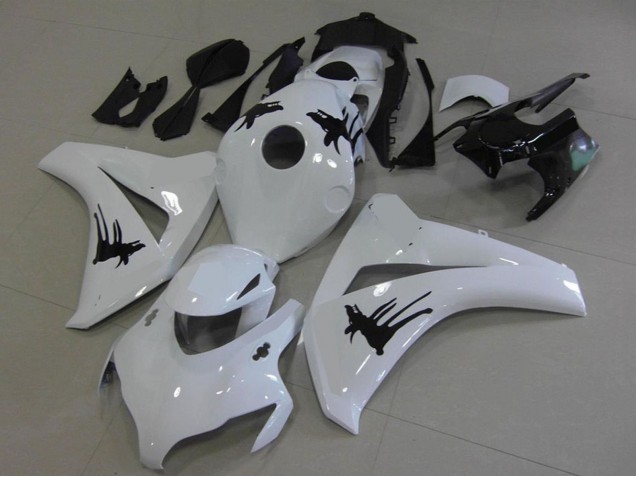 2008-2011 Honda CBR1000RR Motorcycle Fairings - White Black with Special Decals Canada