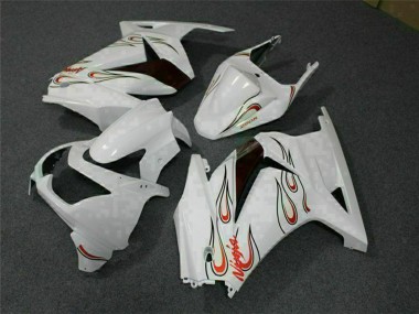 Purchase 2008-2012 Kawasaki EX250 Motorcycle Fairings - White Red Canada