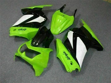 Purchase 2008-2012 Kawasaki EX250 Motorcycle Fairings - Green White Black Canada