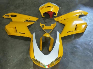 Purchase 2008-2012 Kawasaki EX250 Motorcycle Fairings - White Yellow Canada