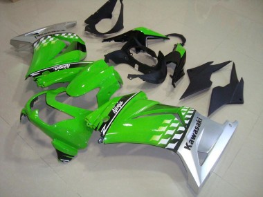 Purchase 2008-2012 Kawasaki ZX250R Motorcycle Fairings - Green Silver Canada