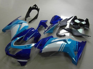 Purchase 2008-2012 Kawasaki ZX250R Motorcycle Fairings - Light Blue White Dark Blue Canada
