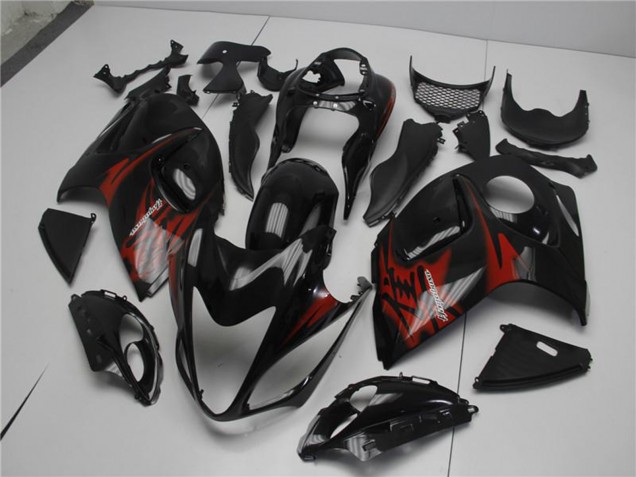 2008-2020 Suzuki GSXR 1300 Hayabusa Motorcycle Fairings - Glossy Black Red Canada