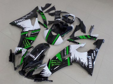Purchase 2008-2016 Yamaha YZF R6 Motorcycle Fairings - White Glossy Black Green Monster Motul Canada