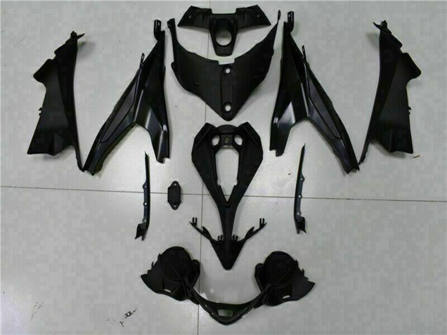 2009-2011 Kawasaki EX650 Motorcycle Fairings - Matte Black Red Stripe Canada