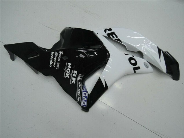 2009-2012 Honda CBR600RR Motorcycle Fairing - White Glossy Black Repsol Canada