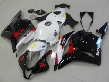 Purchase 2009-2012 Honda CBR600RR Motorcycle Fairings Kit - White Red Glossy Black Canada