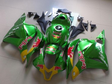 Purchase 2009-2012 Honda CBR600RR Motorcycle Fairings - Green Yellow Red Bull Canada