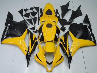 Purchase 2009-2012 Honda CBR600RR Motorcycle Fairings - Yellow Matte Black Canada