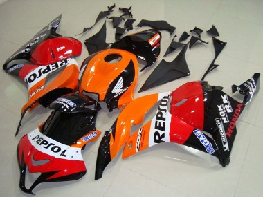 Purchase 2009-2012 Honda CBR600RR Bike Fairings - Orange White Red Glossy Black Repsol Canada