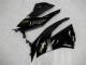 2009-2012 Kawasaki ZX6R Motorcycle Fairings - Glossy Black Gold Ninja Canada