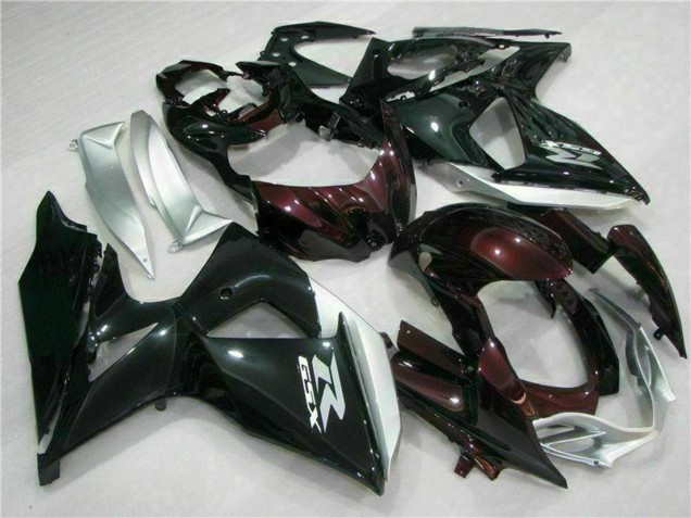 2009-2016 Suzuki GSXR 1000 Motorcycle Fairings - Glossy Black Silver White Canada
