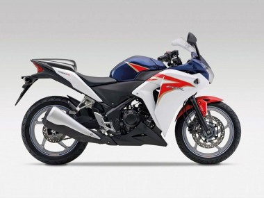 Purchase 2011-2015 Honda CBR250RR Motorcycle Fairings - White Red Dark Blue Stripe Canada
