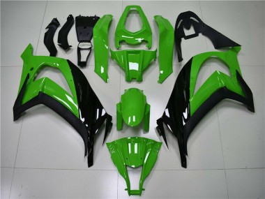 Purchase 2011-2015 Kawasaki ZX10R Motorcycle Fairing - Green Glossy Black Canada