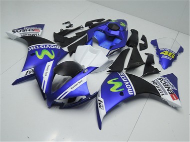 Purchase 2012-2014 Yamaha YZF R1 Motorcycle Fairings - Blue White Black Green MoviStar Yamalube ENEOS Canada