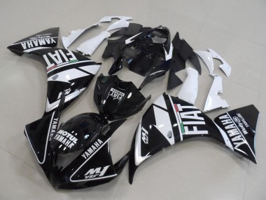Purchase 2012-2014 Yamaha YZF R1 Motorcycle Fairings - White Black Fiat Canada