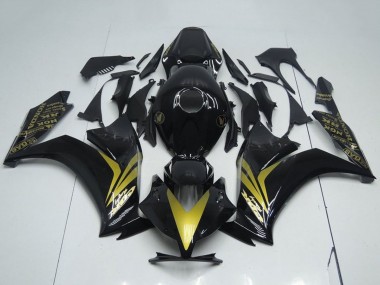 Purchase 2012-2016 Honda CBR1000RR Motorcycle Fairings - Glossy Black Gold Canada