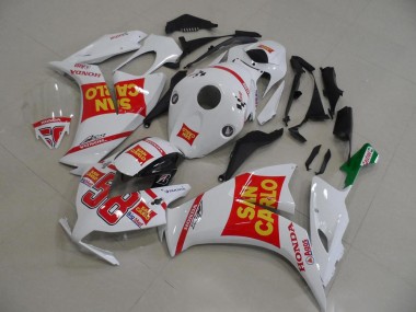 Purchase 2012-2016 Honda CBR1000RR Motorcycle Fairing - White Red Yellow San Carlo Canada