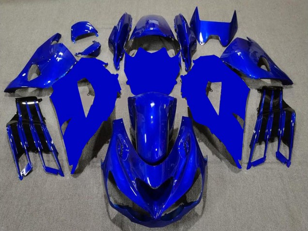 2012-2024 Kawasaki ZX14R ZZR1400 Motorcycle Fairings - Blue Black Canada