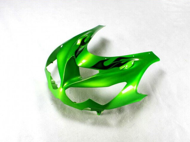2012-2024 Kawasaki ZX14R ZZR1400 Motorcycle Fairing - Green Glossy Black Canada