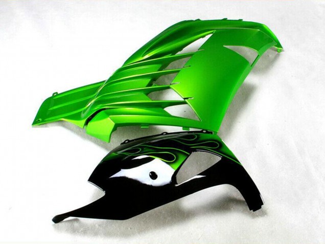 2012-2024 Kawasaki ZX14R ZZR1400 Motorcycle Fairing - Green Glossy Black Canada