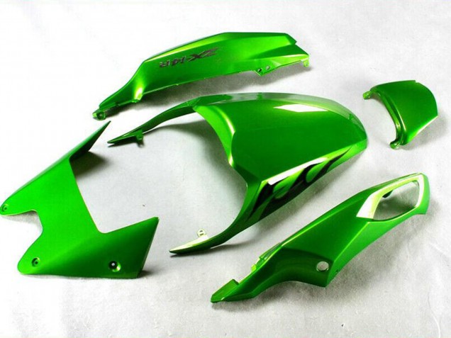 2012-2024 Kawasaki ZX14R ZZR1400 Motorcycle Fairing - Green Glossy Black Canada