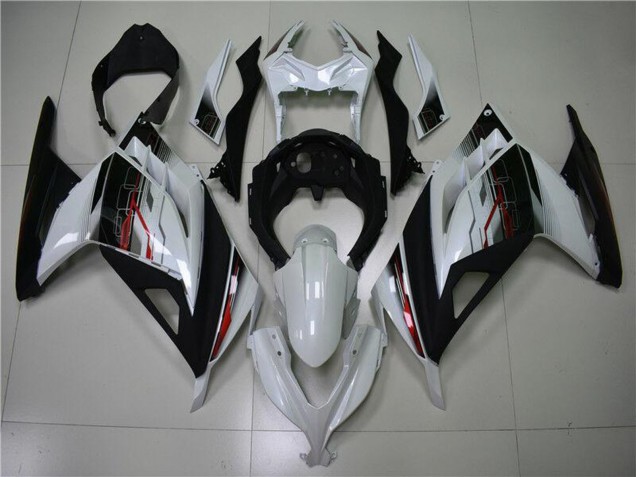 2013-2024 Kawasaki Ninja 300 EX300R Motorcycle Fairing - White Red Black Canada